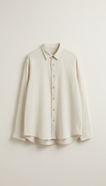 Linen Relaxed Button-Down Shirt