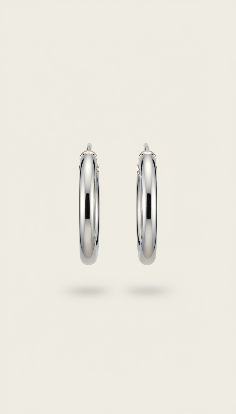 Sterling Silver Everyday Hoops